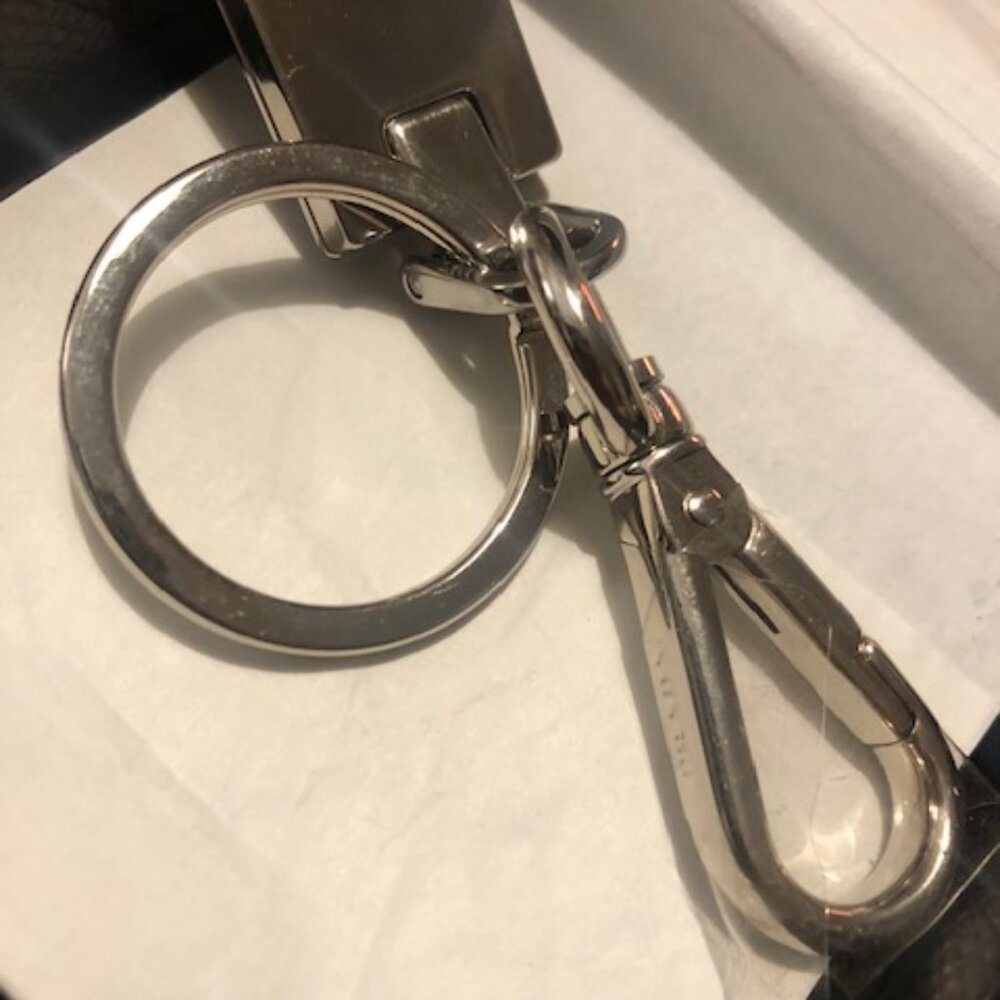 Prada Silver Metal Keyring Keychain - Picture 5 of 6